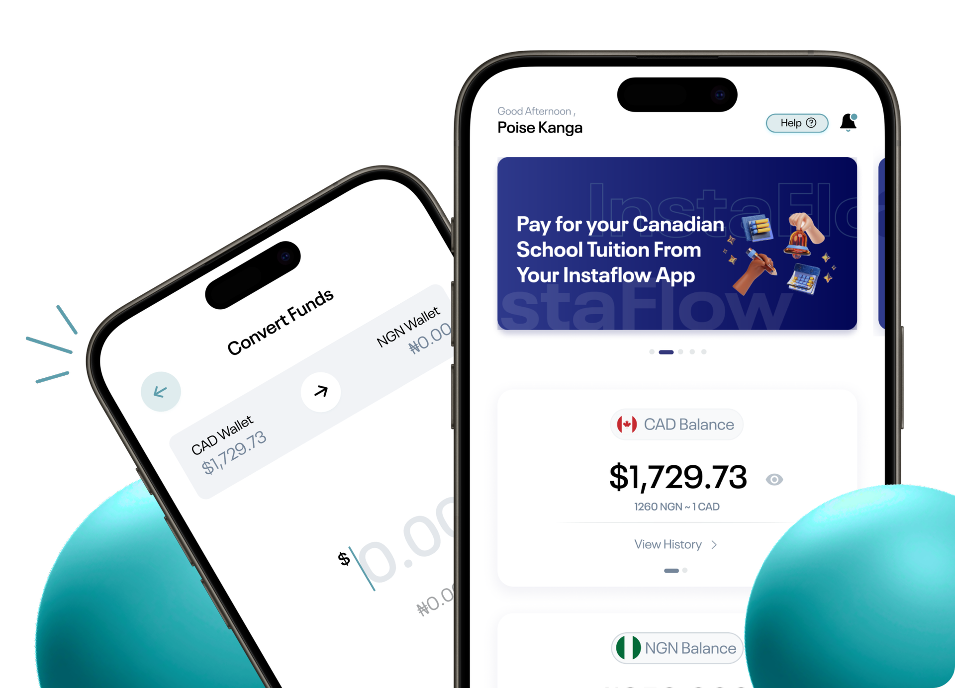 Instaflow user Interface